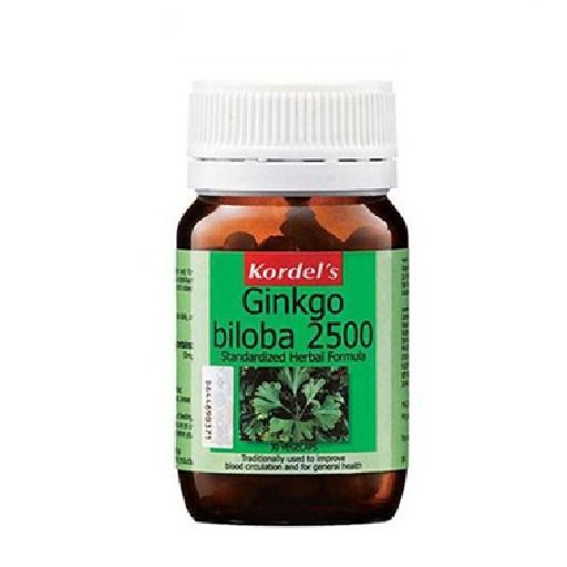 KORDELS GINKGO BILOBA 2500MG VEGETABLE (30 CAPSULES)