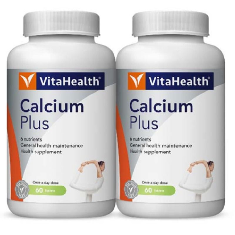 VITAHEALTH CALCIUM PLUS (60 TABLETS X 2)