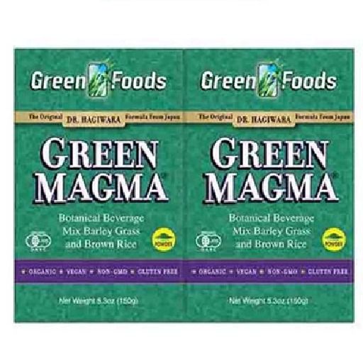 GREEN FOODS GREEN MAGMA BARLEY GRASS JUICE POWDER 150G X 2 BOXES