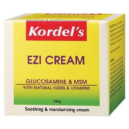 KORDELS EZI CREAM GLUCOSAMINE & MSM SOOTHING & MOISTURIZING 100G