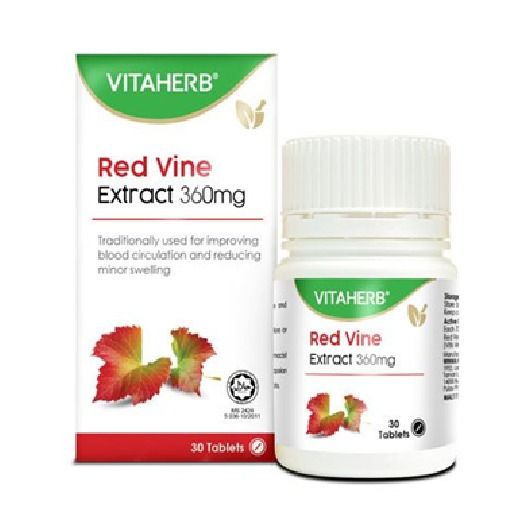 VITAHERB RED VINE EXTRACT 360MG (30 TABLETS)