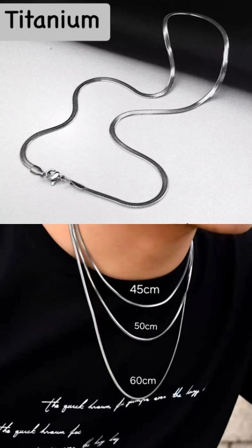 Kalung titanium polos