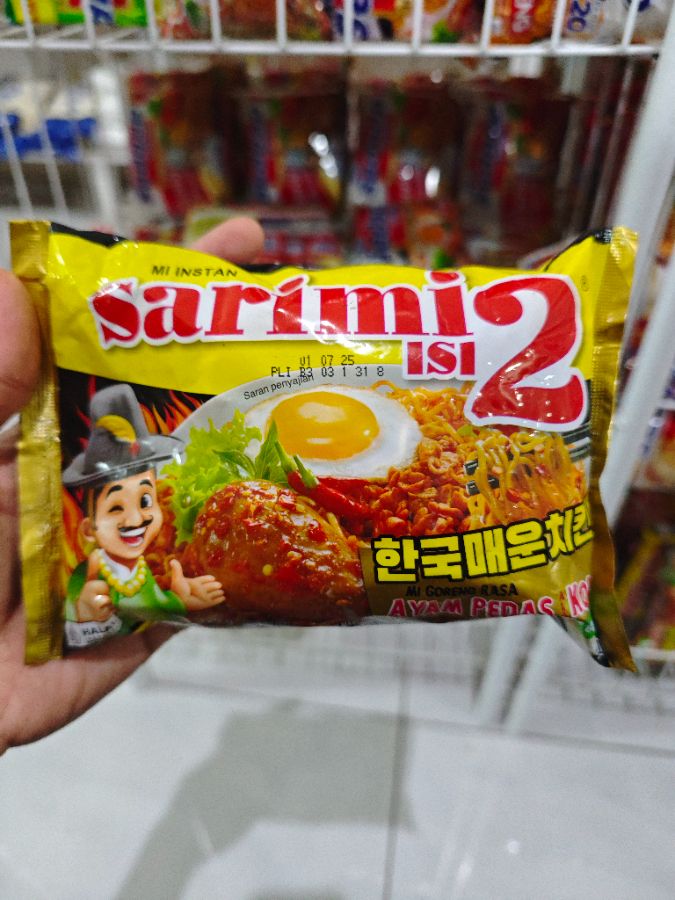 Sarimi isi 2 ayam pedas korea