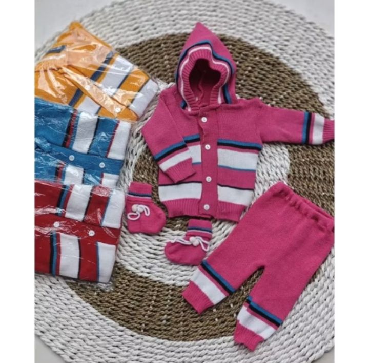 Sweater Rajut 4 in 1 Garis 2