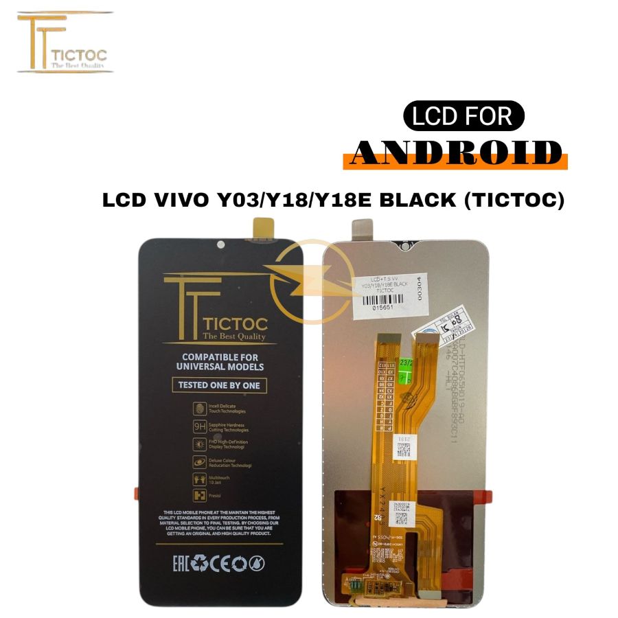LCD VIVO Y03/Y18/Y18E BLACK (TICTOC)