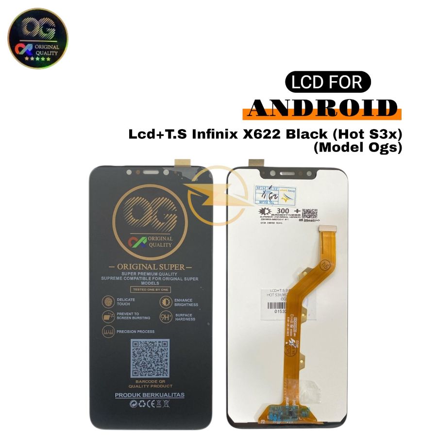 Lcd+T.S Infinix X622 Black  (Hot S3x)  (Model Ogs) 