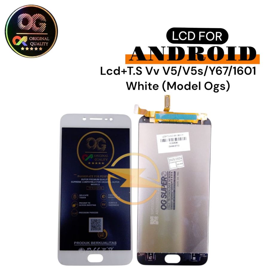 Lcd+T.S Vv V5/V5s/Y67/1601 White (Model Ogs)