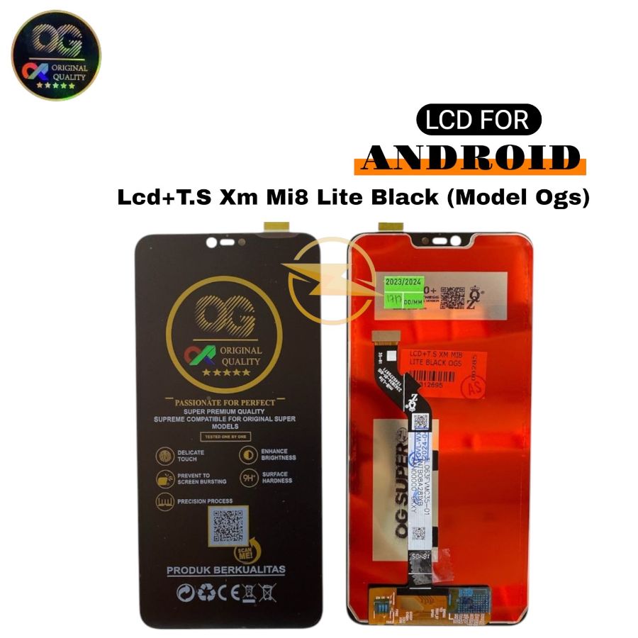 Lcd+T.S Xm Mi8 Lite Black (Model Ogs)