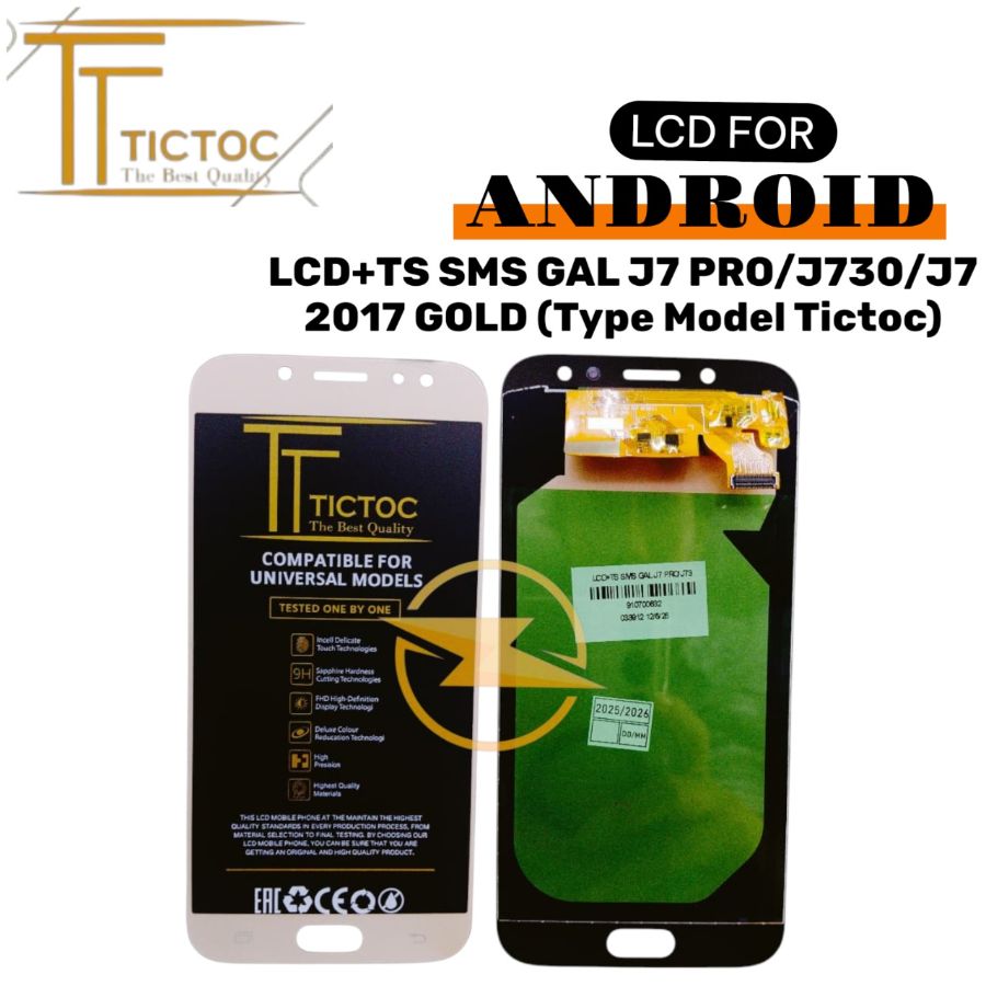 LCD+TS SMS GAL J7 PRO/J730/J7 2017 GOLD  (Type Model Tictoc)