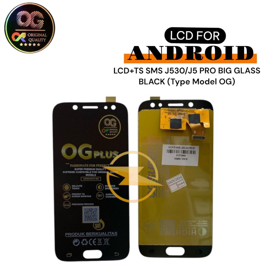 LCD+TS SMS J530/J5 PRO BIG GLASS BLACK  (Type Model OG)