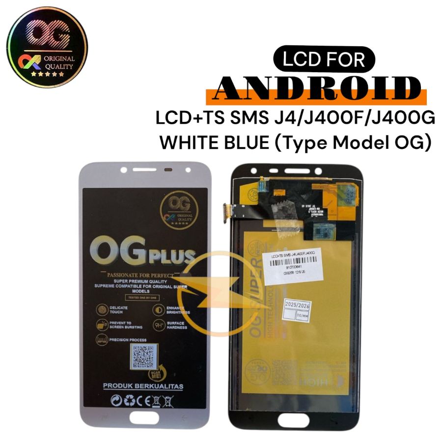 LCD+TS SMS J4/J400F/J400G WHITE BLUE  (Type Model OG)