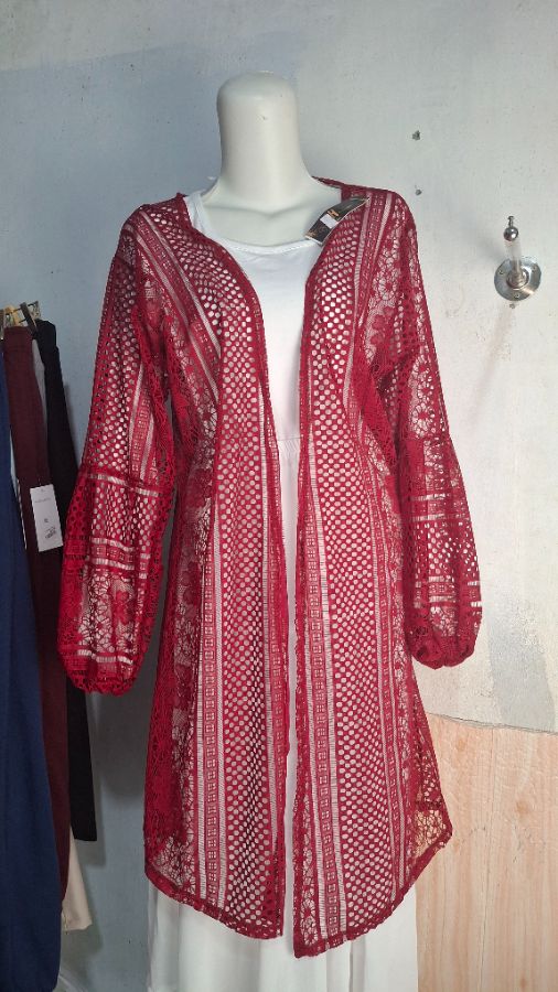 Cardigan brukat