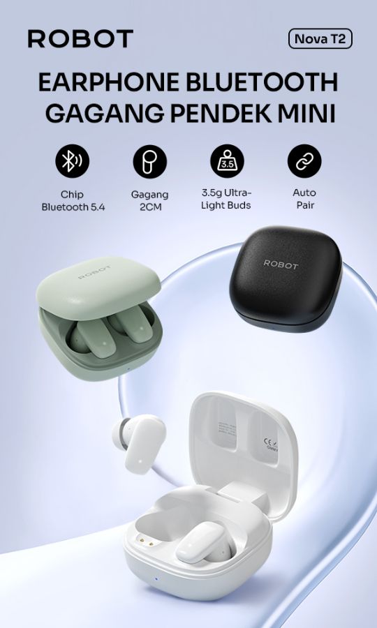 TWS Nova T2 Black - Robot 
