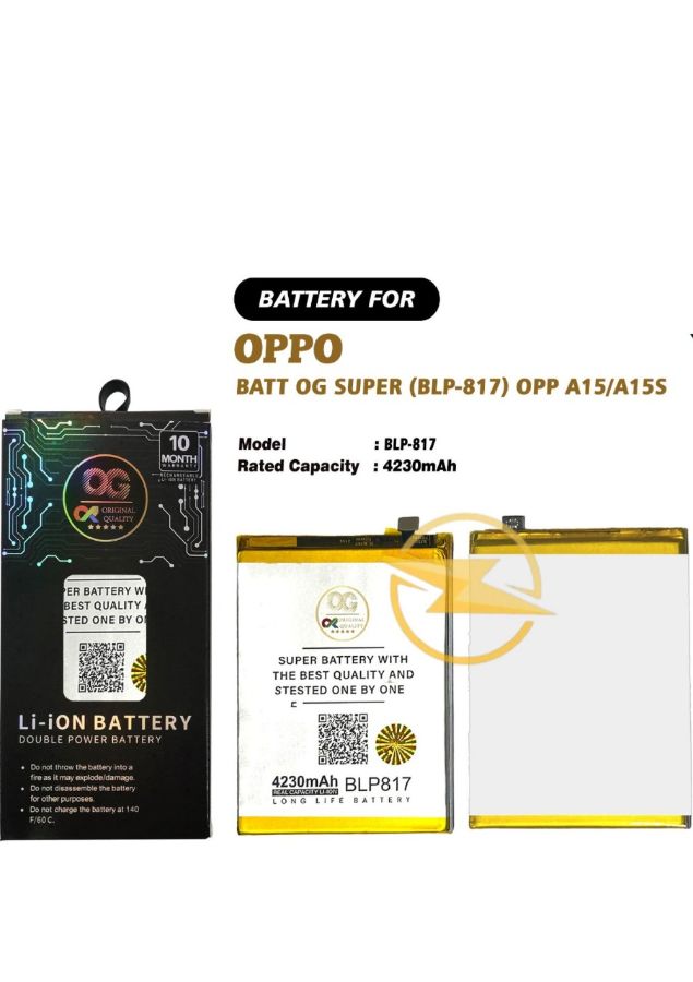 BATERAI OG SUPER BLP-817 OPPO A15/A15S 