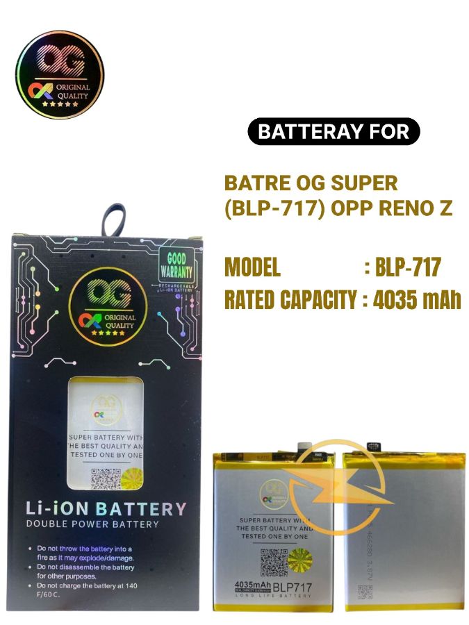 Batre og super (blp-717) opp reno z