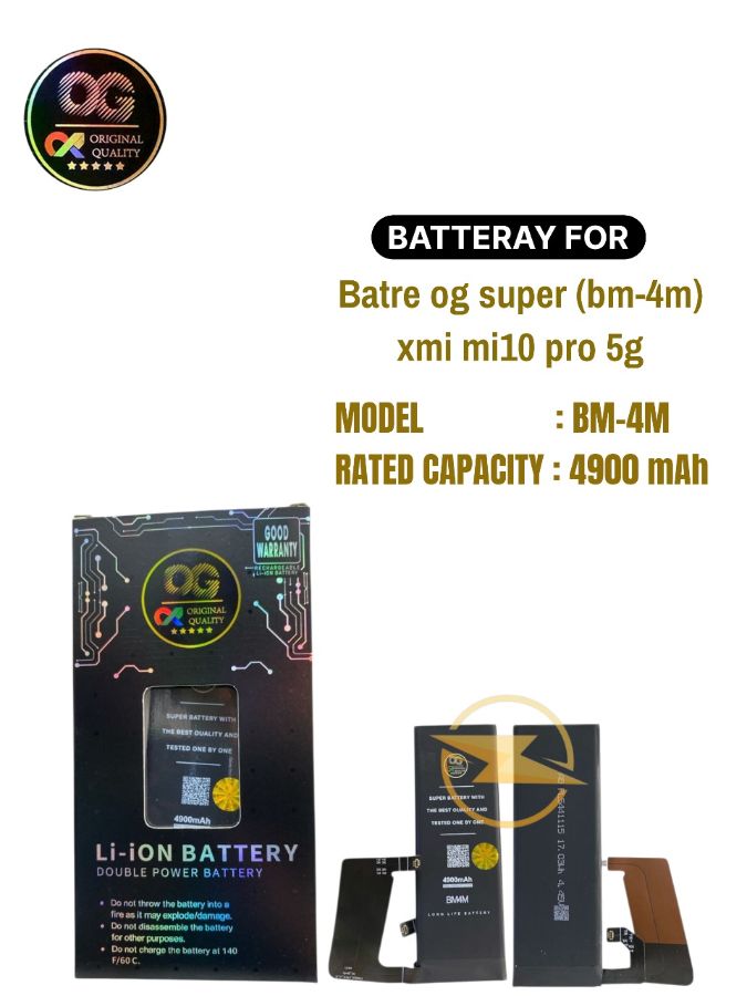 Batre og super (bm-4m) xmi mi10 pro 5g