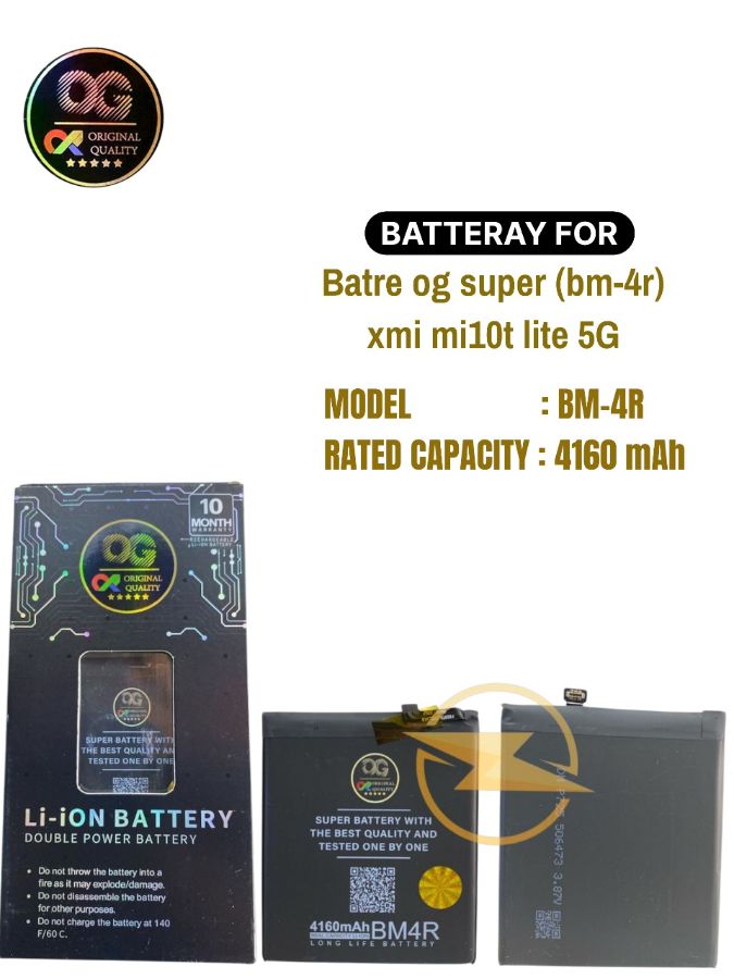 Batre og super (bm-4r) xmi mi10t lite 5g