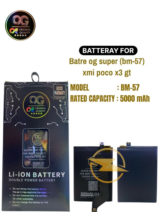 Batre og super (bm-57) xmi poco x3 gt