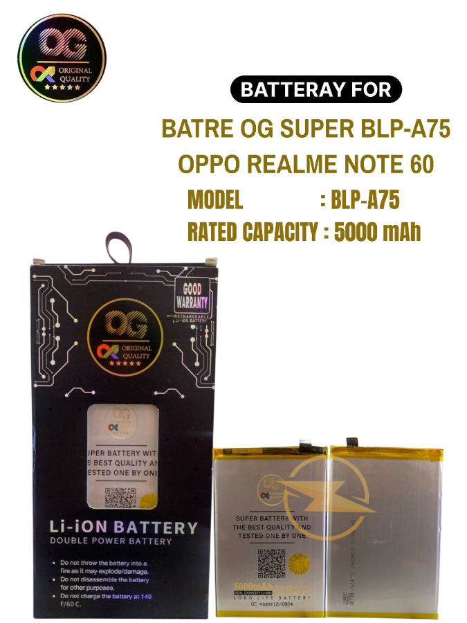 BATRE OG SUPER BLP-A75 OPPO REALME NOTE 60