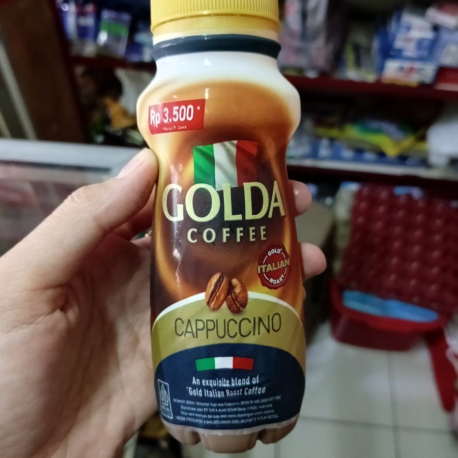 GOLDA BOTOL 200ML CAPPUCCINO
