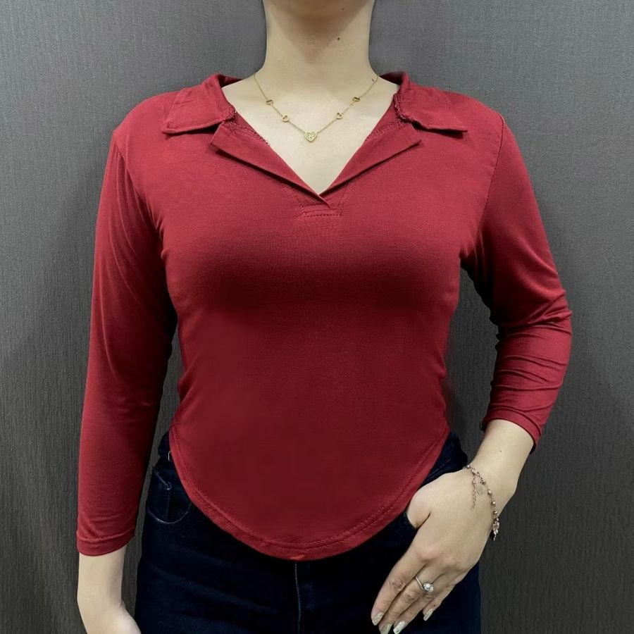 Kaos kerah v neck