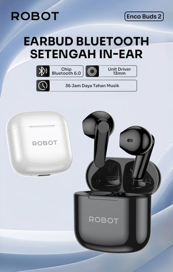 TWS ENCOBUDS 2 BLACK-ROBOT