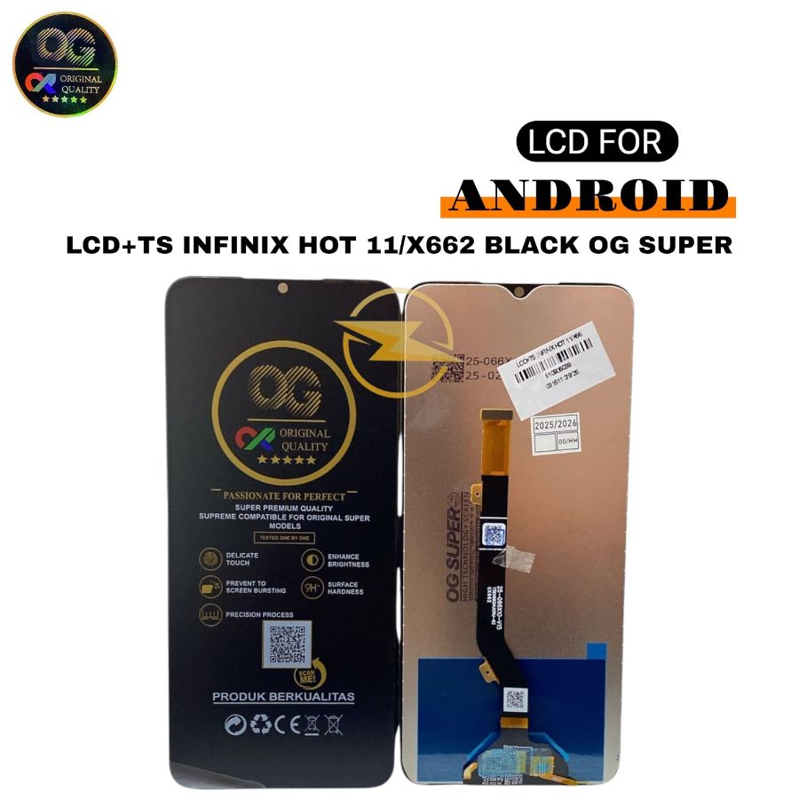 LCD+TS INFINIX HOT 11/X662 BLACK OG SUPER