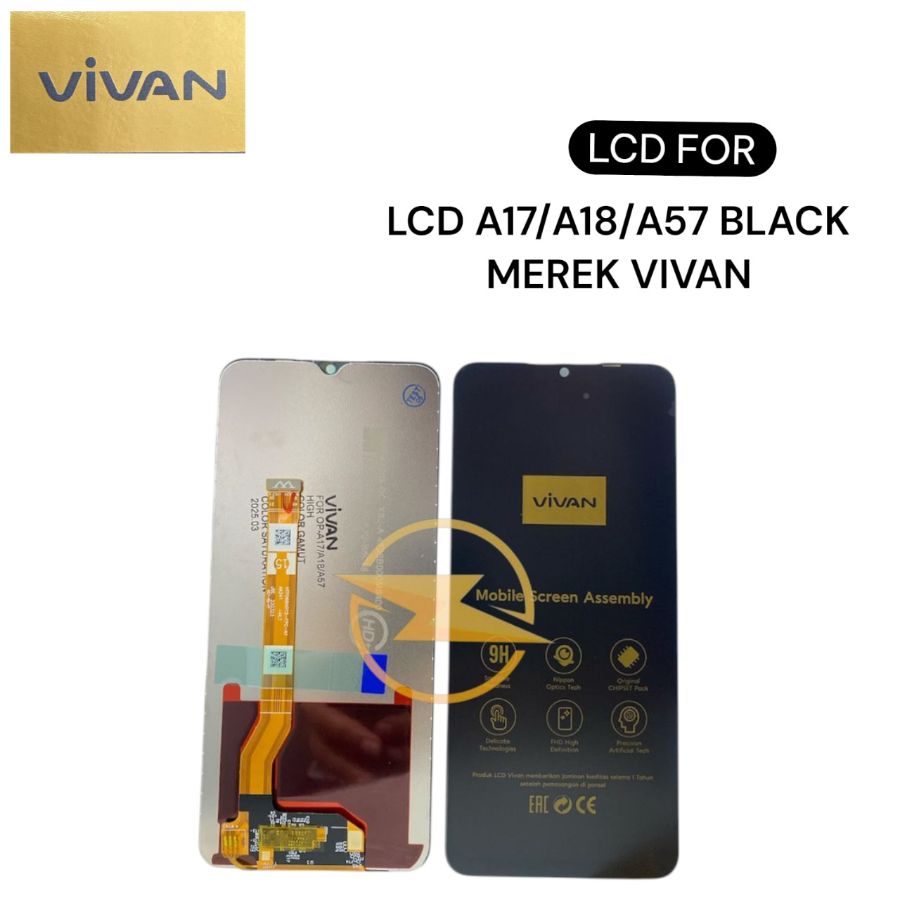 LCD A17/A18/A57 BLACK MEREK VIVAN