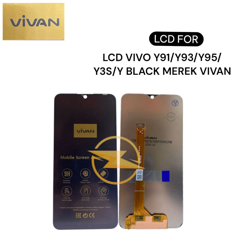 LCD VIVO Y91/Y93/Y95/Y3S/Y BLACK MEREK VIVAN