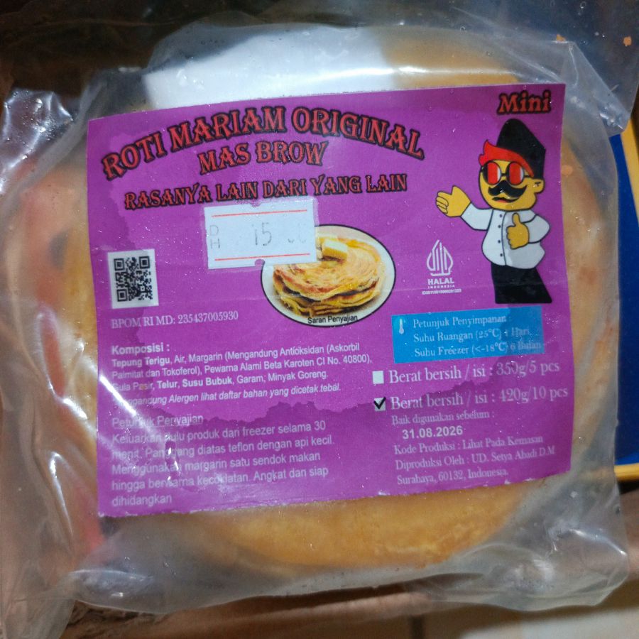 MAS BROW Roti Maryam Mini