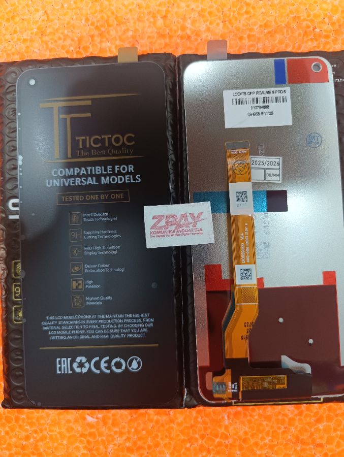 LCD+TS OPP REALME 9 PRO 5G/RMX 3471/RMX 3472 BLACK TICTOC