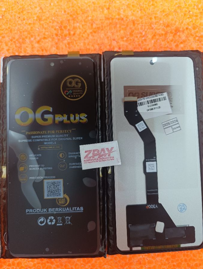 LCD+TS VIVO (V50 5G/T4 5G) VIVO V50 5G/V50E/T4 5G/Y300 PRO 5G/Y300 PRO + 5G/IQOO Z10 5G BLACK OG SUPER